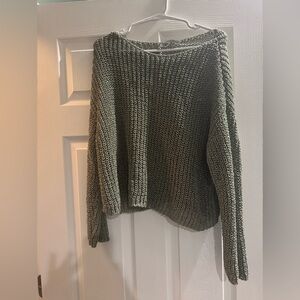 Zara Women's Green Knitted Sweater